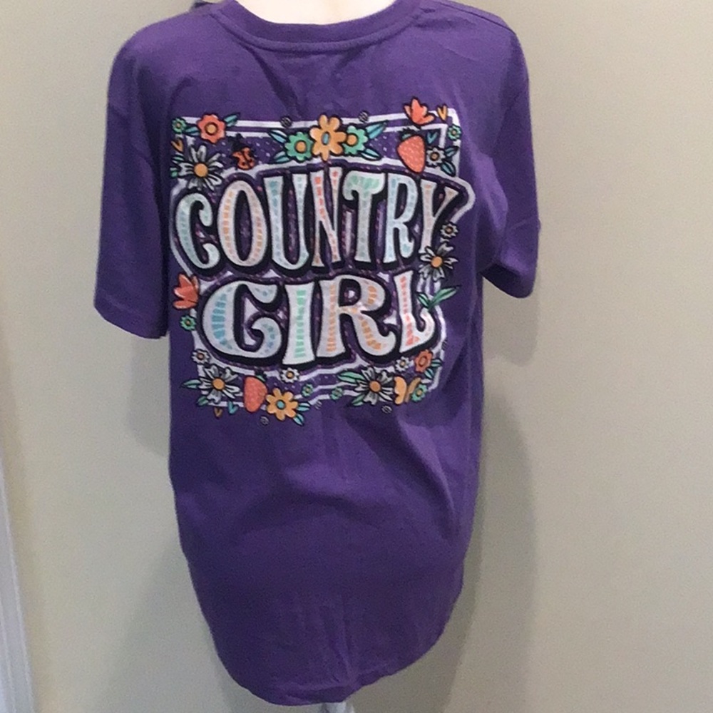 Southern Y’all purple tee size large preowned tags attached